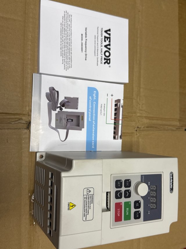 Variador Vevor 3KW 14A Monofásico 50/60Hz