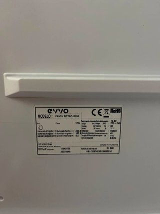 Frigorífico Evvo F60 Retro No Frost 334L