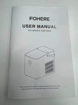 Cocina FOHERE Maquina De Hielo Para Encimera