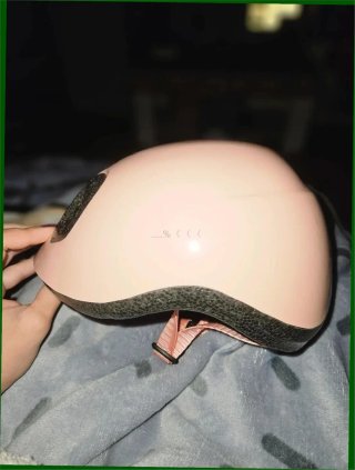 Casco de moto rosa ajustable