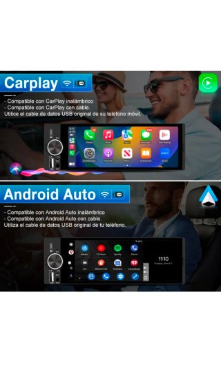 Radio Coche 1 DIN Pantalla Táctil