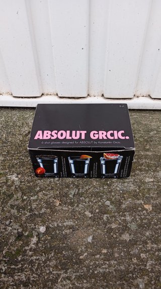 Set 6 Vasos Chupito Absolut Grcic