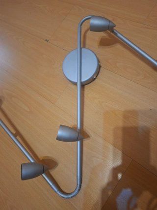 Lámpara IKEA LEDING Plata Metal