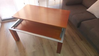 Mesa de centro madera y metal
