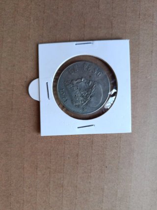 Lote Moneda 100 Pesos 1977 Plata y un peso mexican