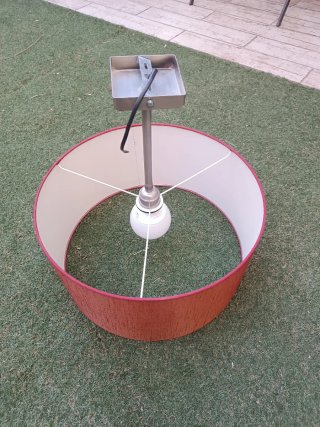 Lámpara de techo tela y metal