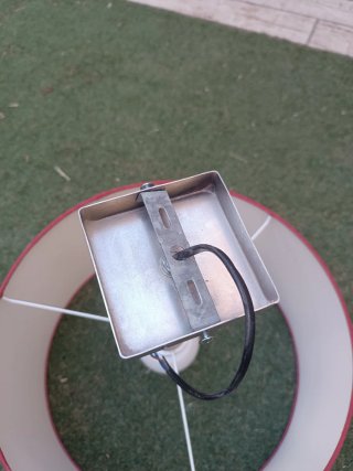 Lámpara de techo tela y metal