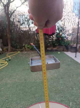 Lámpara de techo tela y metal