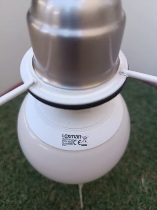 Lámpara de techo tela y metal