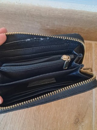 Lote bolso + cartera color negro