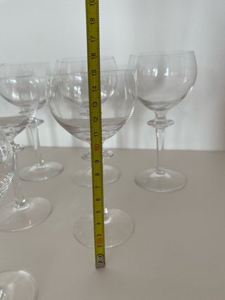 Copas vino cristal Bohemia vintage