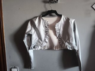 Bolero plateado niña 10 años