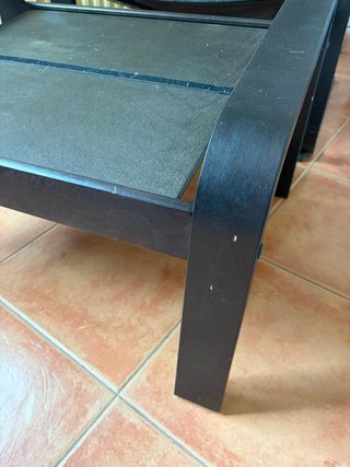 Estructura IKEA POÄNG + Reposapiés Marrón