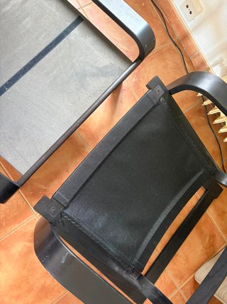 Estructura IKEA POÄNG + Reposapiés Marrón