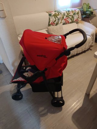 Carro de bebé Asalvo rojo