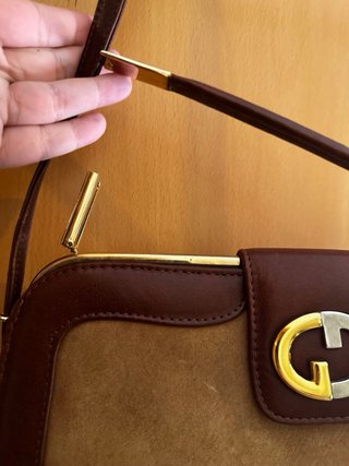 Bolso Gucci Vintage Beige y Marrón