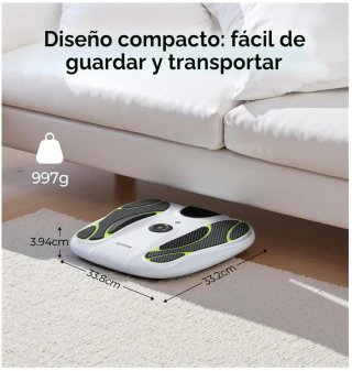 Estimulador AUVON TENS EMS Pies Blanco/Verde