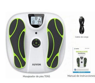 Estimulador AUVON TENS EMS Pies Blanco/Verde