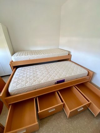 Cama nido doble con cajones
