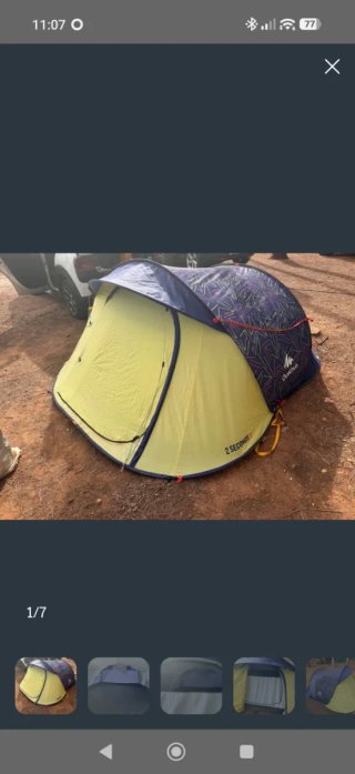 Tienda campaña Quechua 2 Seg 3 personas
