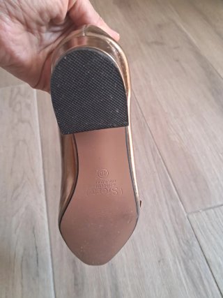Zapatos planos dorados mujer talla 40