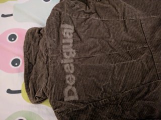 Abrigo Desigual Marrón Pana Talla 44