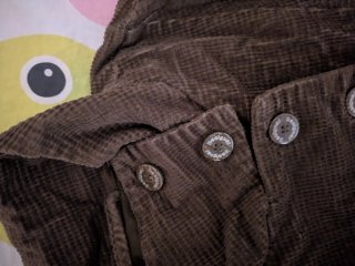Abrigo Desigual Marrón Pana Talla 44