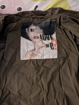 Abrigo Desigual Marrón Pana Talla 44