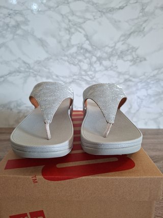 FitFlop Lulu Shimmerlux Sandalias Cuña Talla 39