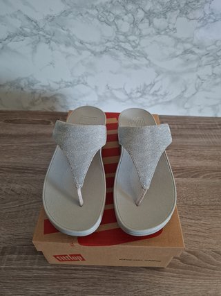 FitFlop Lulu Shimmerlux Sandalias Cuña Talla 39