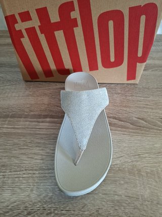 FitFlop Lulu Shimmerlux Sandalias Cuña Talla 39