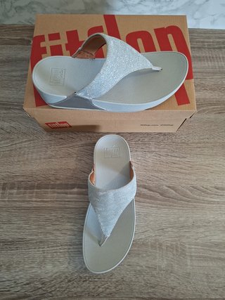 FitFlop Lulu Shimmerlux Sandalias Cuña Talla 39