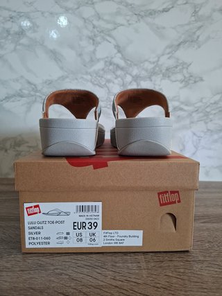 FitFlop Lulu Shimmerlux Sandalias Cuña Talla 39