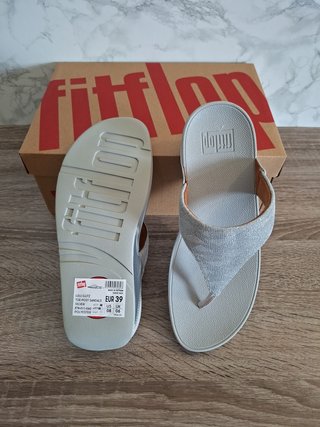 FitFlop Lulu Shimmerlux Sandalias Cuña Talla 39