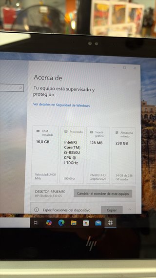 HP Elitebook 830 G5 i5 16GB RAM 500GB SSD