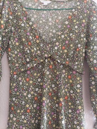Vestido estampado flores  Springfield talla M