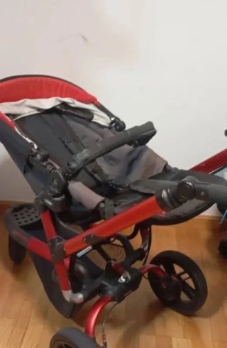 Jané Trider Silla de paseo reversible roja y negra