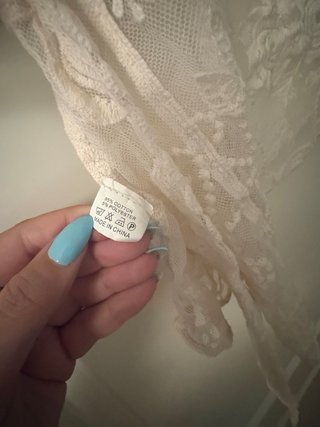 Chaqueta de encaje blanca