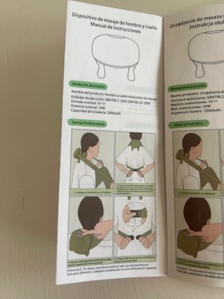 Masajeador cuello y hombros verde