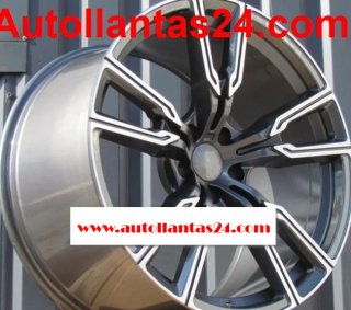 Kit 4 llantas para bmw x5 x6 praia gris 20 r322238