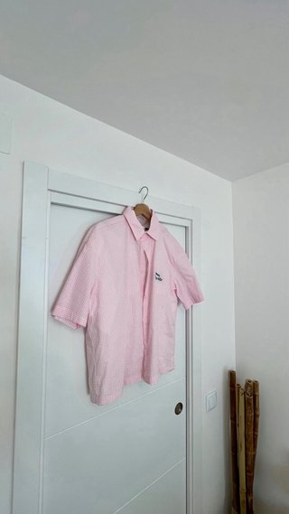 Camisa Zara cuadros vichy rosa