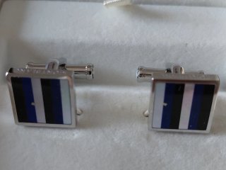 Gemelli Montblanc Argento e Blu