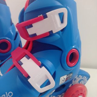 Patines Oxelo Ajustables Azul/Rojo Talla 26-28