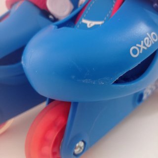 Patines Oxelo Ajustables Azul/Rojo Talla 26-28