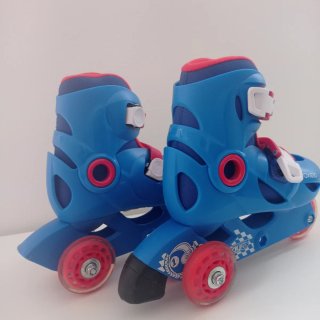Patines Oxelo Ajustables Azul/Rojo Talla 26-28