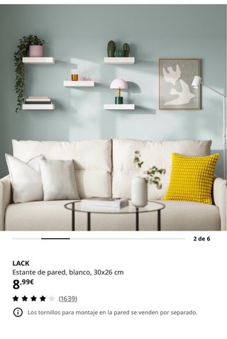 Estantería Lack Ikea Blanca