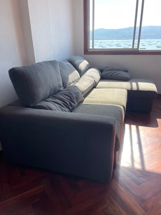 Sofá cama modular gris