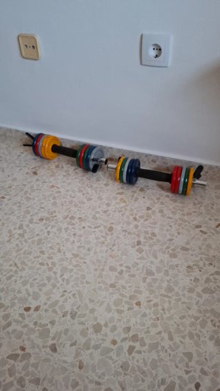 Par Mancuernas Ajustables Pesas Colores