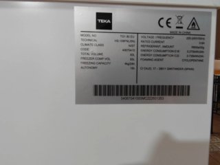 Congelador Teka Blanco de 3 cajones