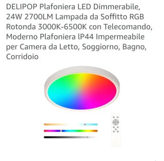 Lampada LED da soffitto dimmerabile